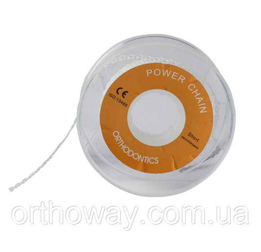 Ланцюжок еластичний "OrthoWay" прозора 4.5 м Short 2063790867 фото