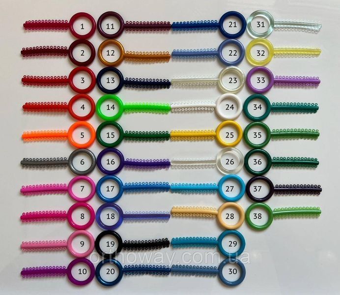 Лігатура ортодонтична Big O-ring сіра (40 шт) 2056003327 фото