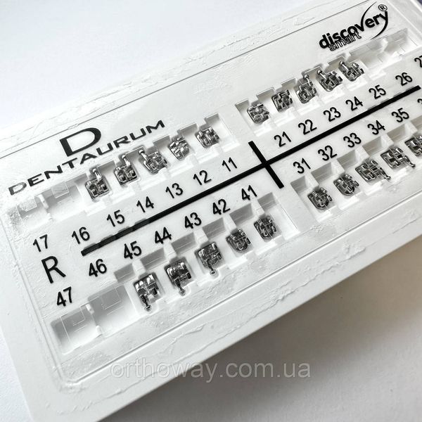 Брекеты металлические Discovery SMART (3,4,5 w/h Roth22) Dentaurum