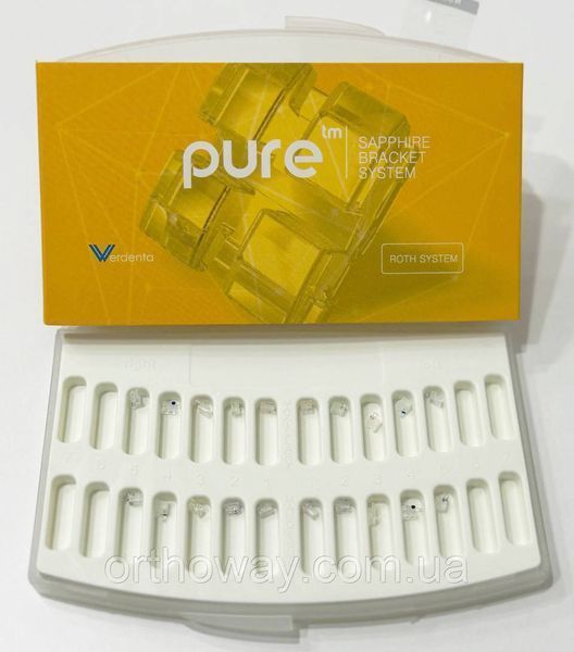 Сапфірові брекети Werdenta "PURE" (3,4,5 w/h Roth) "PURE" (3,4,5 w/h Roth) фото